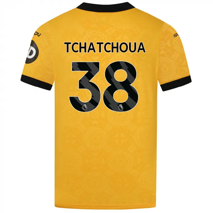 Wolves Fanshop | 2025-26 Wolves Home Shirt – Adult TCHATCHOUA 38 Wolves Merchandise Collection